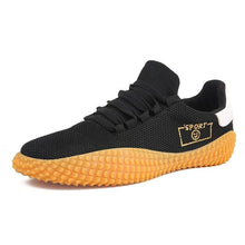 将图片加载到图库查看器，Men's Black Sneakers Mesh Breathable Shoes Male Fashion Black Athletic Footwear Flat Casual Walking Shoes Breathable Casual Shoes Couple Fashion Lace Up Mens Sneakers
