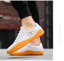 将图片加载到图库查看器，Men's Black Sneakers Mesh Breathable Shoes Male Fashion Black Athletic Footwear Flat Casual Walking Shoes Breathable Casual Shoes Couple Fashion Lace Up Mens Sneakers

