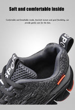 Load image into Gallery viewer, Men's Breathable Mesh Lace Running Shoes Outdoor Fitness Training Sports Shoes Non-slip Wear-resistant Casual Couple Sport Running Athletic Non Slip Fashion Sneakers
