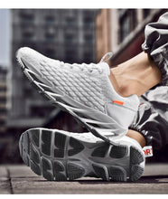 Load image into Gallery viewer, Men's Breathable Mesh Lace Running Shoes Outdoor Fitness Training Sports Shoes Non-slip Wear-resistant Casual Couple Sport Running Athletic Non Slip Fashion Sneakers
