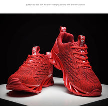 Load image into Gallery viewer, Men's Breathable Mesh Lace Running Shoes Outdoor Fitness Training Sports Shoes Non-slip Wear-resistant Casual Couple Sport Running Athletic Non Slip Fashion Sneakers
