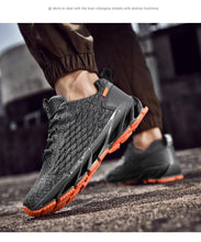 Load image into Gallery viewer, Men's Breathable Mesh Lace Running Shoes Outdoor Fitness Training Sports Shoes Non-slip Wear-resistant Casual Couple Sport Running Athletic Non Slip Fashion Sneakers
