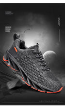 Load image into Gallery viewer, Men's Breathable Mesh Lace Running Shoes Outdoor Fitness Training Sports Shoes Non-slip Wear-resistant Casual Couple Sport Running Athletic Non Slip Fashion Sneakers
