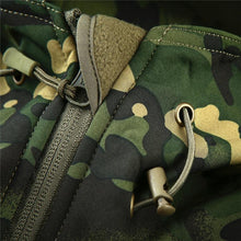 Load image into Gallery viewer, Men's Camouflage Tactical Jacket Green Camouflage Water Resistant Jacket Waterproof Windbreaker Hooded Jackets Ski Jacket Warm Winter Coats Men Soft Winter Hooded Coat Hiking Clothes
