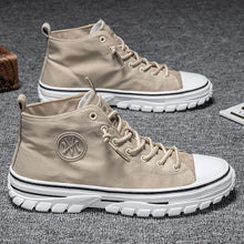 Load image into Gallery viewer, Men's Canvas Shoes Male High Top Casual Gray Skateboarding Vulcanized Shoes Comfort Sneakers Comfortable Outdoor Sport Walking Fashion Sneakers High Top Casual Shoes Walking Sneakers
