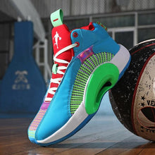 将图片加载到图库查看器，Men's Casual Breathable Comfortable Cushioned Soft Professional Sports Basketball Shoes Outdoor Street Sports Shoes Lightning Professional Anti Slip Sports Shoes For Running Walking
