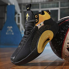 将图片加载到图库查看器，Men's Casual Breathable Comfortable Cushioned Soft Professional Sports Basketball Shoes Outdoor Street Sports Shoes Lightning Professional Anti Slip Sports Shoes For Running Walking
