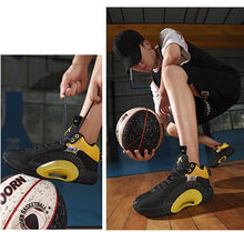 将图片加载到图库查看器，Men's Casual Breathable Comfortable Cushioned Soft Professional Sports Basketball Shoes Outdoor Street Sports Shoes Lightning Professional Anti Slip Sports Shoes For Running Walking
