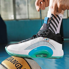 将图片加载到图库查看器，Men's Casual Breathable Comfortable Cushioned Soft Professional Sports Basketball Shoes Outdoor Street Sports Shoes Lightning Professional Anti Slip Sports Shoes For Running Walking
