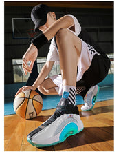 将图片加载到图库查看器，Men's Casual Breathable Comfortable Cushioned Soft Professional Sports Basketball Shoes Outdoor Street Sports Shoes Lightning Professional Anti Slip Sports Shoes For Running Walking
