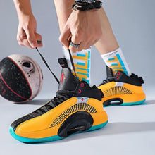 将图片加载到图库查看器，Men's Casual Breathable Comfortable Cushioned Soft Professional Sports Basketball Shoes Outdoor Street Sports Shoes Lightning Professional Anti Slip Sports Shoes For Running Walking
