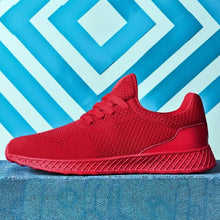 Load image into Gallery viewer, Men's Elegant Soft Sneakers Casual New Breathable Mesh Black Men Shoes Spring High Quality Tenis Shoes Lace Up Athletic Running Tennis Fashion Sneakers Comfortable Design
