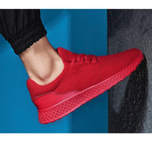 Load image into Gallery viewer, Men's Elegant Soft Sneakers Casual New Breathable Mesh Black Men Shoes Spring High Quality Tenis Shoes Lace Up Athletic Running Tennis Fashion Sneakers Comfortable Design
