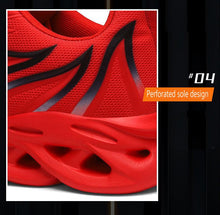 Load image into Gallery viewer, Men's Flame Printed Sneakers Flying Weave Sports Comfortable Running Outdoor Men Athletic Shoes Breathable Casual Sports High Quality Sport Design Sneaker
