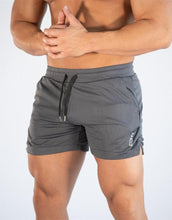 Load image into Gallery viewer, Men's Gym Training Shorts Men Sports Casual Clothing Fitness Workout Running Grid quick-drying compression Shorts Athletics Quick Dry Active Running Bodybuilding Shorts with Pockets

