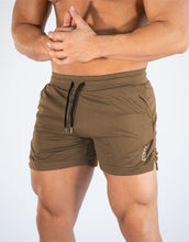 Load image into Gallery viewer, Men's Gym Training Shorts Men Sports Casual Clothing Fitness Workout Running Grid quick-drying compression Shorts Athletics Quick Dry Active Running Bodybuilding Shorts with Pockets
