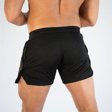 Load image into Gallery viewer, Men's Gym Training Shorts Men Sports Casual Clothing Fitness Workout Running Grid quick-drying compression Shorts Athletics Quick Dry Active Running Bodybuilding Shorts with Pockets
