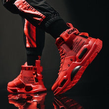 将图片加载到图库查看器，Men's High Quality Top Fashion Leather Sneakers Trend Comfortable Man Casual Shoes Outdoor Non-slip Breathable Mens Basketball Luxury Fashion Running Sneakers
