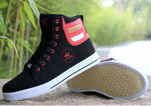 将图片加载到图库查看器，Men's High Top Sneakers Breathable Street Sports Shoes Hip Hop Trendy Style Casual Shoes Fashion Sneakers Breathable Comfort Walking Mens Sneakers
