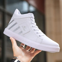 将图片加载到图库查看器，Men's High Top Sneakers Breathable Street Sports Shoes Hip Hop Trendy Style Casual Shoes Fashion Sneakers Breathable Comfort Walking Mens Sneakers
