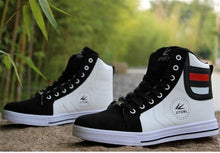 将图片加载到图库查看器，Men's High Top Sneakers Breathable Street Sports Shoes Hip Hop Trendy Style Casual Shoes Fashion Sneakers Breathable Comfort Walking Mens Sneakers
