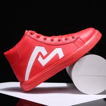 将图片加载到图库查看器，Men's High Top Sneakers Breathable Street Sports Shoes Hip Hop Trendy Style Casual Shoes Fashion Sneakers Breathable Comfort Walking Mens Sneakers
