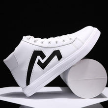 将图片加载到图库查看器，Men's High Top Sneakers Breathable Street Sports Shoes Hip Hop Trendy Style Casual Shoes Fashion Sneakers Breathable Comfort Walking Mens Sneakers

