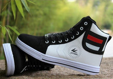 将图片加载到图库查看器，Men's High Top Sneakers Breathable Street Sports Shoes Hip Hop Trendy Style Casual Shoes Fashion Sneakers Breathable Comfort Walking Mens Sneakers
