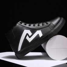 将图片加载到图库查看器，Men's High Top Sneakers Breathable Street Sports Shoes Hip Hop Trendy Style Casual Shoes Fashion Sneakers Breathable Comfort Walking Mens Sneakers
