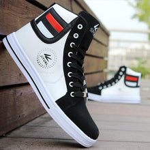 将图片加载到图库查看器，Men's High Top Sneakers Breathable Street Sports Shoes Hip Hop Trendy Style Casual Shoes Fashion Sneakers Breathable Comfort Walking Mens Sneakers
