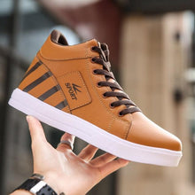将图片加载到图库查看器，Men's High Top Sneakers Breathable Street Sports Shoes Hip Hop Trendy Style Casual Shoes Fashion Sneakers Breathable Comfort Walking Mens Sneakers
