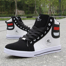 将图片加载到图库查看器，Men's High Top Sneakers Breathable Street Sports Shoes Hip Hop Trendy Style Casual Shoes Fashion Sneakers Breathable Comfort Walking Mens Sneakers
