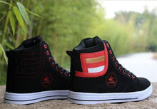 将图片加载到图库查看器，Men's High Top Sneakers Breathable Street Sports Shoes Hip Hop Trendy Style Casual Shoes Fashion Sneakers Breathable Comfort Walking Mens Sneakers
