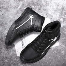 将图片加载到图库查看器，Men's High Top Sneakers Breathable Street Sports Shoes Hip Hop Trendy Style Casual Shoes Fashion Sneakers Breathable Comfort Walking Mens Sneakers
