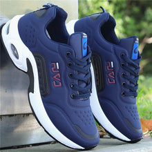 将图片加载到图库查看器，Men's  Leather Autumn Shoes Casual Sneakers Tennis Fashion White Trainers Sneakers Casual Leather Fashion Sneakers Breathable Sports Running Sneakers
