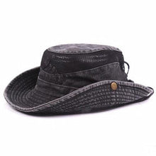 将图片加载到图库查看器，Men's Outdoor Traveling Cap Summer Mesh Breathable Retro Cotton Bucket Hat Unisex Adult High Quality Hat Jungle Fishing Hats Novelty Dad's Beach Cap Bucket Hat For Fishing Summer Adjustable Hat
