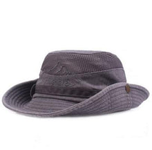 将图片加载到图库查看器，Men's Outdoor Traveling Cap Summer Mesh Breathable Retro Cotton Bucket Hat Unisex Adult High Quality Hat Jungle Fishing Hats Novelty Dad's Beach Cap Bucket Hat For Fishing Summer Adjustable Hat
