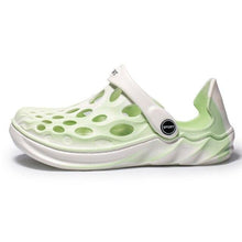 将图片加载到图库查看器，Men's Sandals Summer Hole Shoes Rubber Garden Shoes Black Beach Flat Sandals Beach Slippers Pool Water Sandals With Comfortable Arch Support Summer House Slippers Lightweight Sandals

