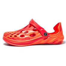 将图片加载到图库查看器，Men's Sandals Summer Hole Shoes Rubber Garden Shoes Black Beach Flat Sandals Beach Slippers Pool Water Sandals With Comfortable Arch Support Summer House Slippers Lightweight Sandals
