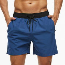 Load image into Gallery viewer, Men's Stretch Swim Trunks Quick Dry Beach Shorts With Zipper Pockets and Mesh Lining  Men's Swim Trunks Quick Dry Beach Shorts with Pockets Swimsuits for Men
