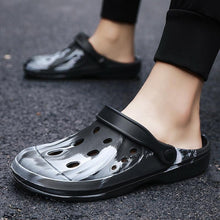 Load image into Gallery viewer, Men's Summer Hole Shoes Soft Rubber Lightweight Garden Clogs Couples Arch Support Clogs Garden Shoes Slip-on Outdoor Beach Slippers Mixed Colors Sandals
