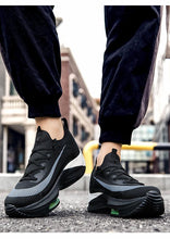 Load image into Gallery viewer, Men's Training Sports Lightweight Orange Sneakers Air Cushion Mesh Tennis Sports Shoes Outdoor Non-Slip Wear-Resistant Casual Shoes Running Walking Athletic Mens Basketball Sneakers
