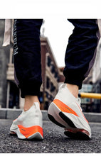 Load image into Gallery viewer, Men's Training Sports Lightweight Orange Sneakers Air Cushion Mesh Tennis Sports Shoes Outdoor Non-Slip Wear-Resistant Casual Shoes Running Walking Athletic Mens Basketball Sneakers
