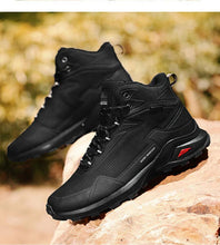 Load image into Gallery viewer, Men's Warm Boots Plush Snow Boots Outdoor Non-Slip Hiking Boots High Top Waterproof Sports Men's Winter Boots Snow Boots Warm Lined Non Slip Leather Shoes
