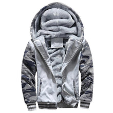 将图片加载到图库查看器，Men's Winter Jacket Camouflage Thick Warm Jackets Hooded Long Sleeve Jacket Man Casual Hoodies Men Winter Sweatshirt Warm Soft Jacket Men's Clothing Heavyweight Jacket Ideal Gift For Friends
