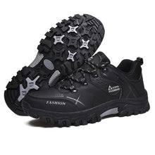 将图片加载到图库查看器，Men's Winter Snow Boots Waterproof Leather Sports Super Warm Men's Boots Outdoor Hiking Boots Work Travel Shoes Trail Climbing Shoes Lace Up Anti-Slip Waterproof Working Outdoor Boots
