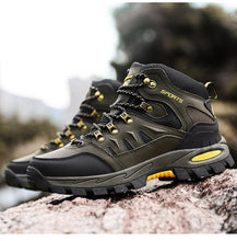 Load image into Gallery viewer, Men's Women's High-Top Boots Casual Shoes Breathable Outdoor Hiking Boots Non-slip Shading Wear-Resistant Hiking Boots Breathable Skid Resistance Leather Shoes

