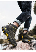 Load image into Gallery viewer, Men's Women's High-Top Boots Casual Shoes Breathable Outdoor Hiking Boots Non-slip Shading Wear-Resistant Hiking Boots Breathable Skid Resistance Leather Shoes
