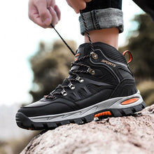 Load image into Gallery viewer, Men's Women's High-Top Boots Casual Shoes Breathable Outdoor Hiking Boots Non-slip Shading Wear-Resistant Hiking Boots Breathable Skid Resistance Leather Shoes
