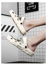 将图片加载到图库查看器，Men Sandals Summer Camouflage Hole Shoes Garden Shoes Outdoor Non-slip Beach Shoes Flat Sandals Home Slippers Unisex Garden Clogs Shoes Slippers Sandals For Mens
